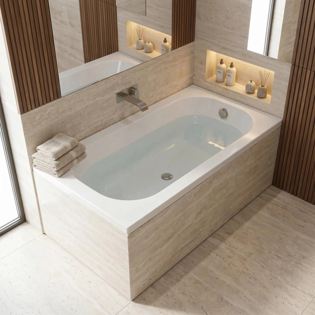 Vasca Da Bagno Acrilica Da Incasso Rea Gloria 140