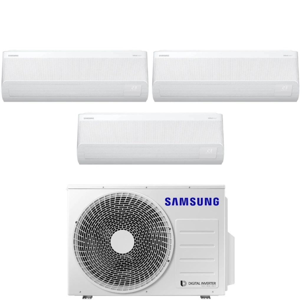 Climatizzatore Condizionatore Samsung Trial Split Inverter serie WINDFREE AVANT S2 9+9+9 con AJ052TXJ3KG R-32 Wi-Fi Integrato 9000+9000+9000