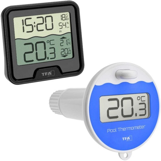 Termometro per piscine wireless per misurazione di temperatura precisa