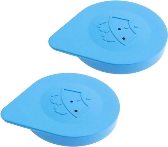 Copriporta del serbatoio del liquido di lavavetri - Kit di pulizia del parabrezza - 2 pezzi - K12 E11 - Copriporta del serbatoio del liquido di lavavetri in plastica - Adatto per - Nero.
