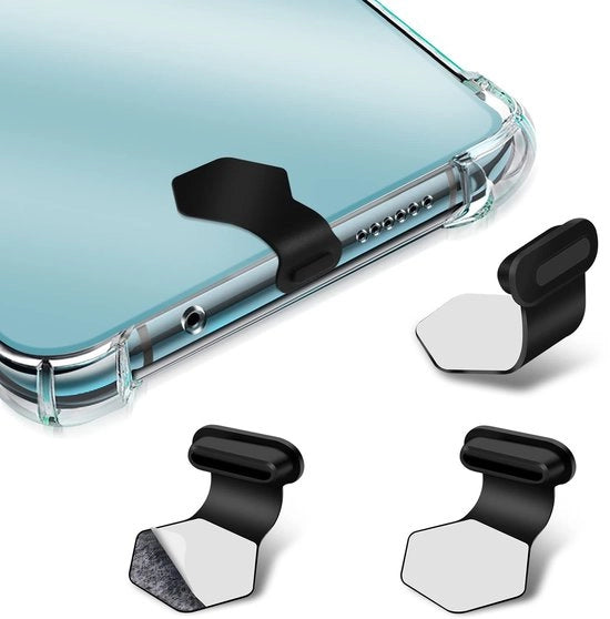 Prodotti VT - Stekker di protezione contro la polvere - USB-C - Protezione contro la polvere - Nero - Plastica di silicone per protezione contro la polvere - Protezione della porta di ricarica - Adatto per smartphone e laptop