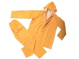 IMPERMEABILE GIACCA/PANTALONE IN PVC BISPALMATO PLP GIALLO  tg. XXXL    EXCEL