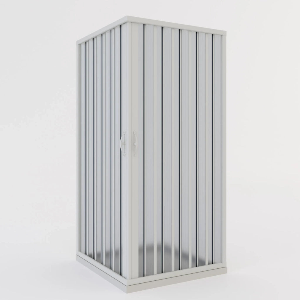 Box doccia a soffietto in PVC 70x90 cm H 185 mod. Aster con apertura centrale