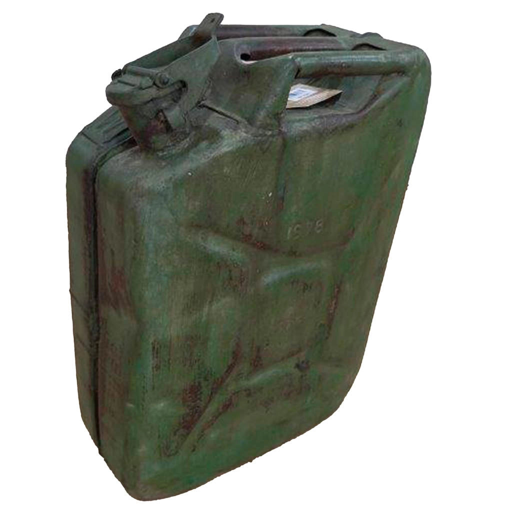 Bidone in metallo con finitura artigianale 33x14x46