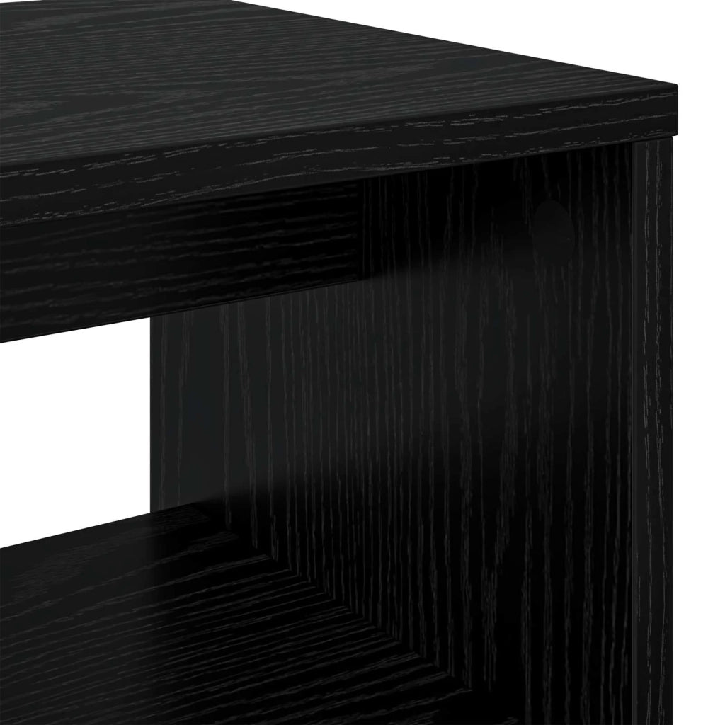 Mobile TV 100 x 30 x 40 cm Rovere Nero Legno ingegnerizzato 8000333