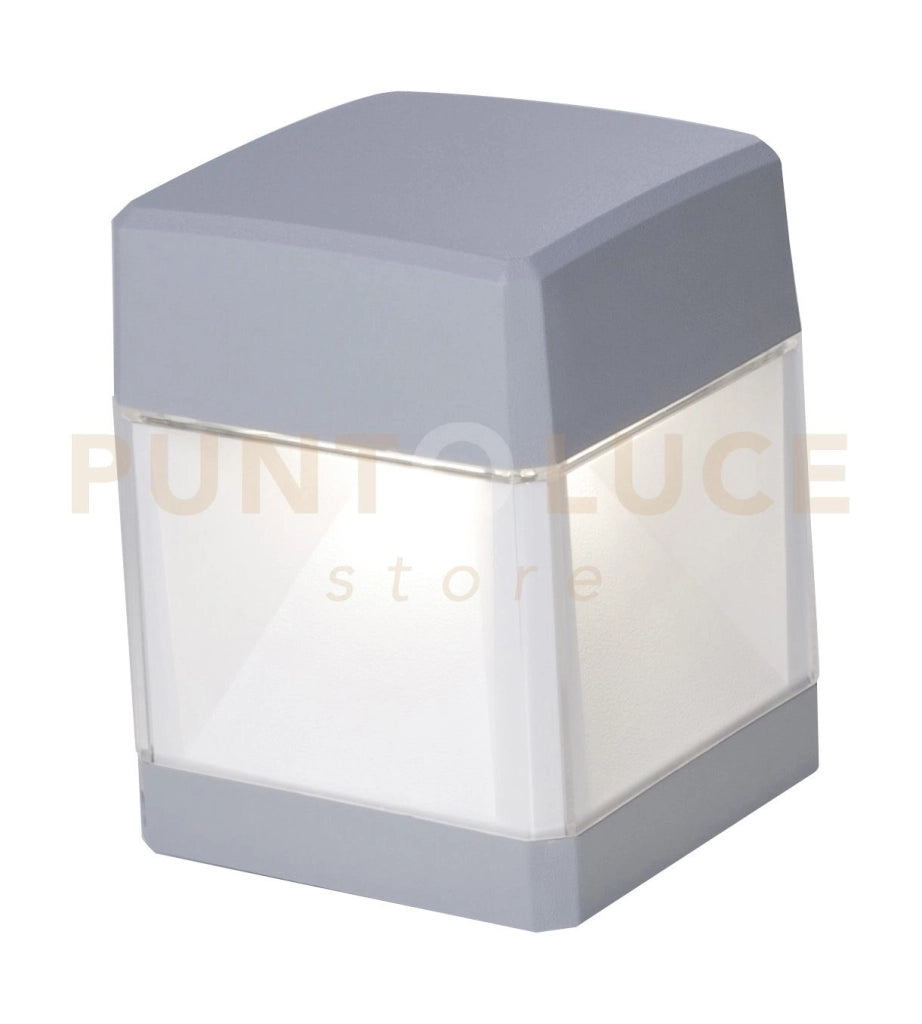 LODI PICCHETTO 1 LUCE GRIGIO IP55 ATTACCO GX53 LED 10W LAMPADINA INCLUSA