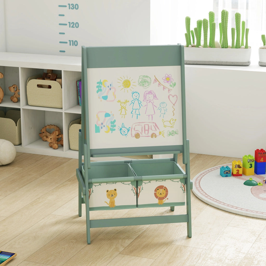 Tavolo da Disegno 3 in 1 per Bambini ¨C Minimal ¨C Verde