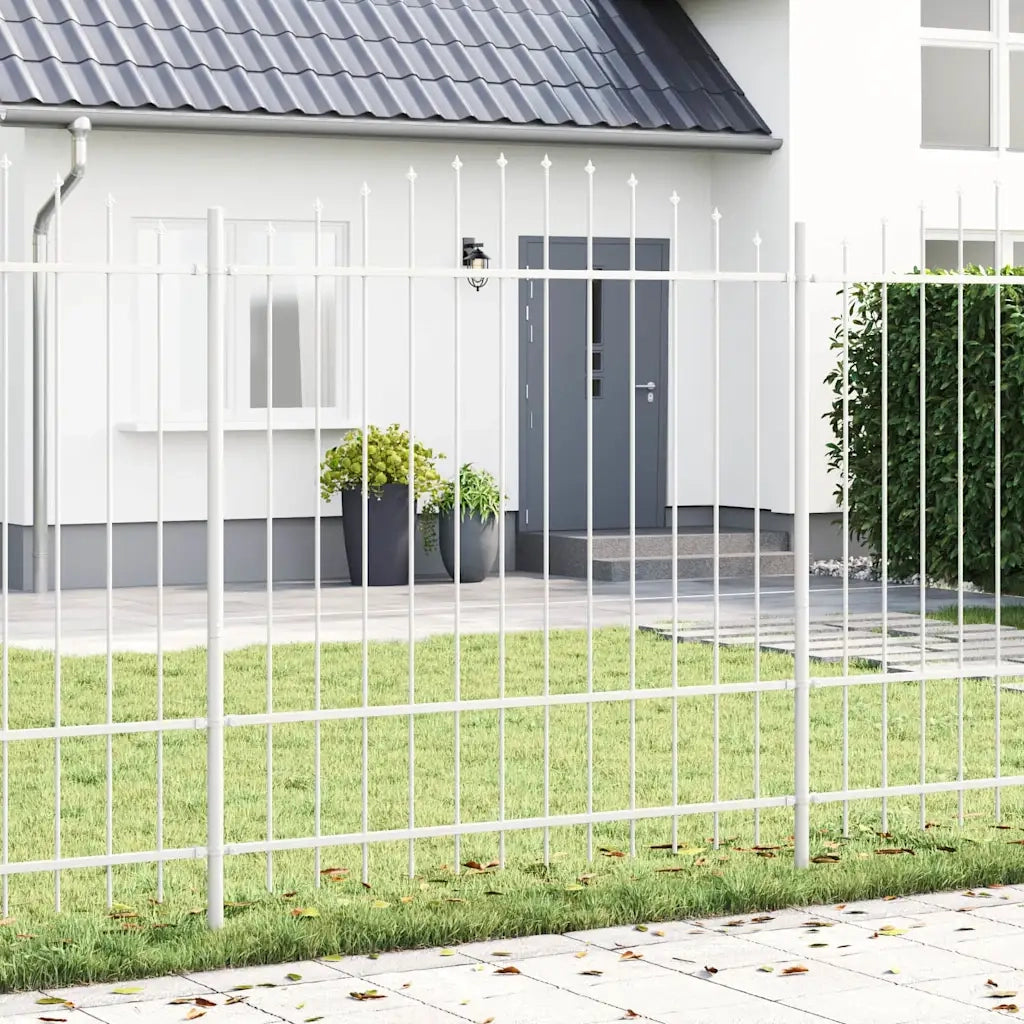 Recinzione per Giardino 4 pcs Bianco 170 x 215 cm