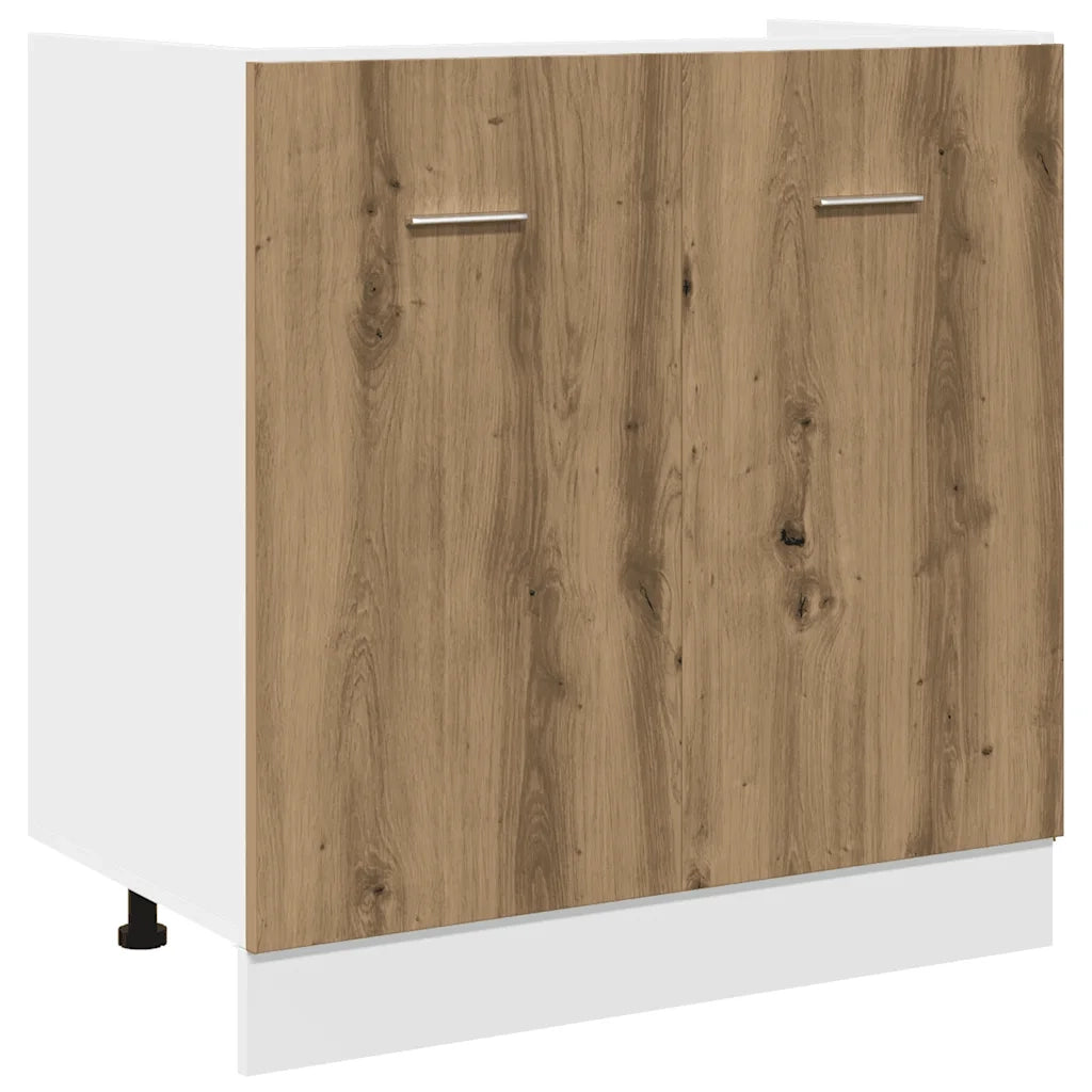 Set di Mobili da Cucina 7 pz Lyon Rovere Artigianale Truciolato 3328572
