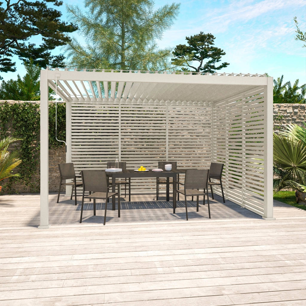Persiana 1m in alluminio per pergola biocllimatica, beige