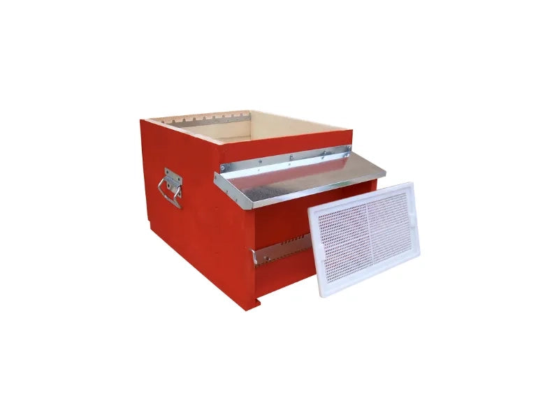 Art.274 Arnia DB 10 favi nomadismo fondo mobile antivarroa montata Casagrande - Rosso mattone