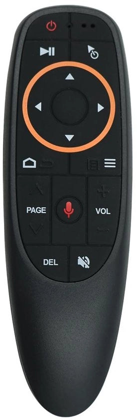 Comando a Distanza - Infrarosso - Controllo Vocale - Nero - 2,4 GHz - Smart TV - Compatibile con TV Box - Windows Mac OS Android