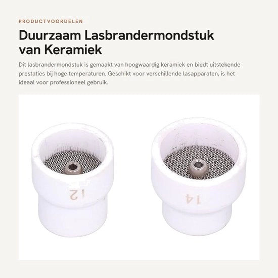 Kit di laser per ceramica - TIG-lasermarcia - Diametro della luna in porcellana 23,5 mm/27,5 mm - Set da 3 - Scatola in plastica - Resistenente alle alte temperature - Marcia laser per ceramica