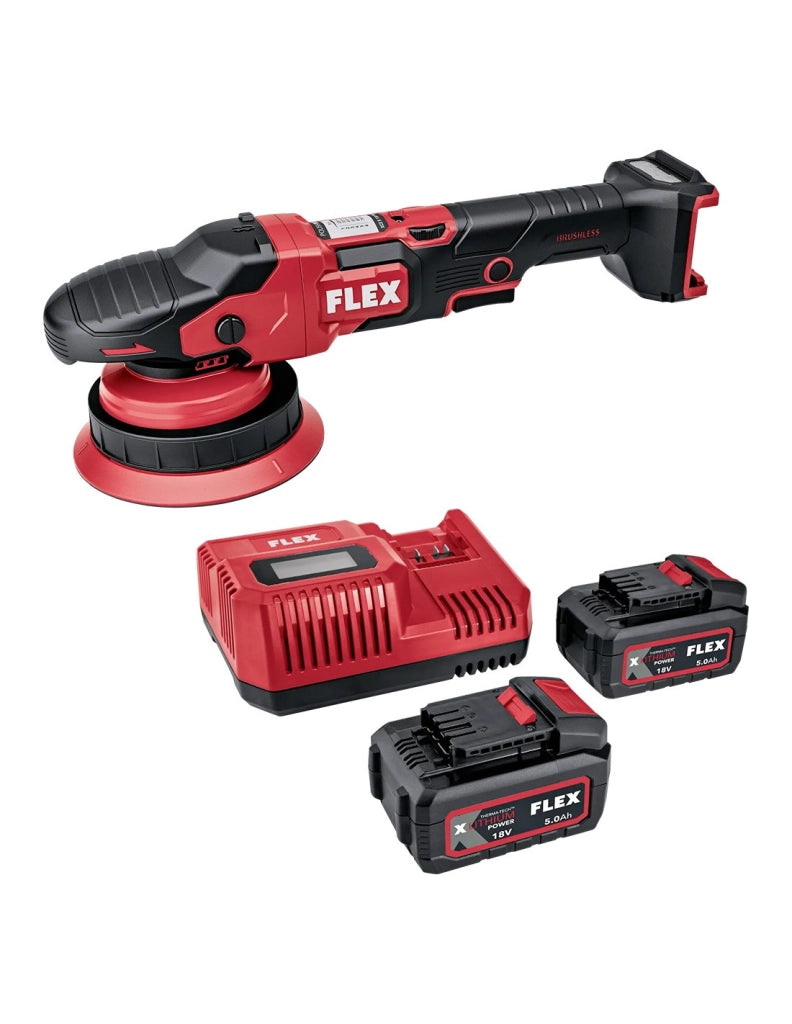 Lucidatrice eccentrica FLEX XCE 8 150 18-EC Set (2 x 5,0 Ah + CA 12/18V)