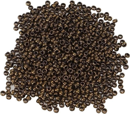 Collana - Accessori - Pezzi di ricambio - Argento - Bracciale - Fai da te - Adatto per catena - Terminatore di chiusura in argento brunito (bronzo)