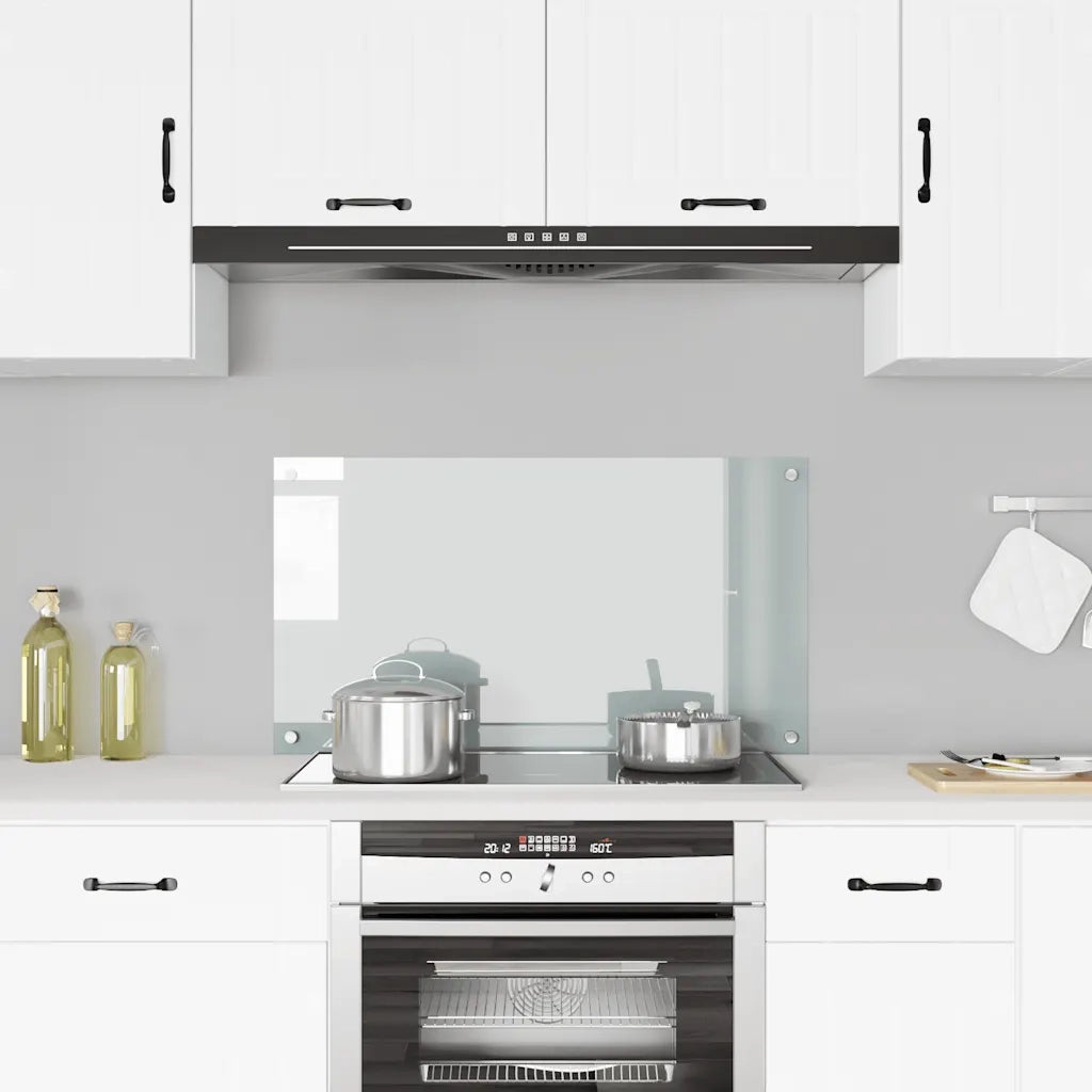 Paraschizzi per Cucina Trasparente 90x50 cm in Vetro Temperato 249473