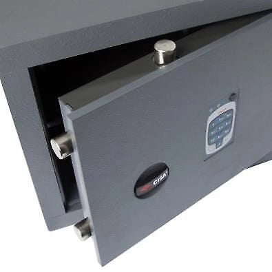 Cisa 182710400 DGT Vision Cassaforte a Muro Elettronica Combinatore 12 Cifre Frontale Acciaio 10 mm 42x30x20 cm colore Grigio