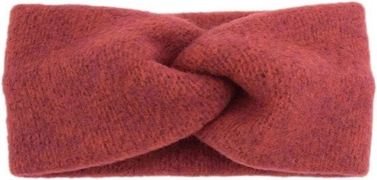 Cintura capellina per donne - Accessorio per capelli - Cintura elastica - Cintura calda e soffice per capelli - Crossover - Adatto per uso quotidiano e sportivo - Rosso bordeaux