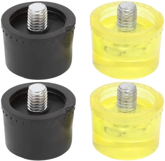 Viti di Sostituzione in Gomma per M8x1 - Protezione contro le Scalfature - Resistente agli Urti - Facile da Sostituire - 4 Pezzi
