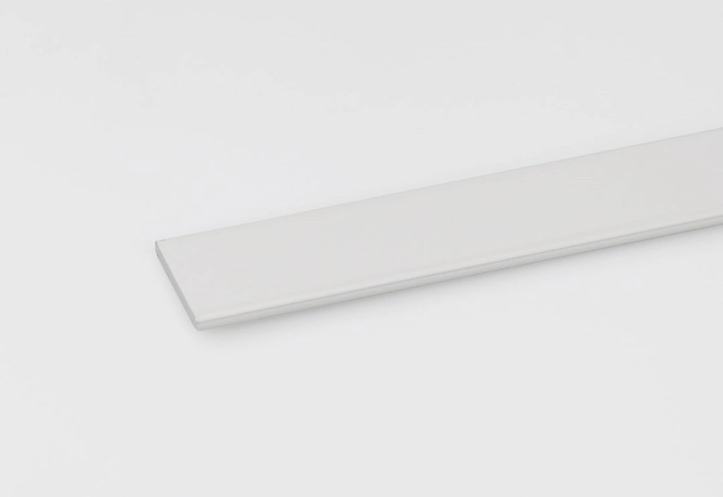 Profilo Da 1 Metro Piatto Alluminio Bianco Mm 20X2 Set 5 Pezzi - Arcansas