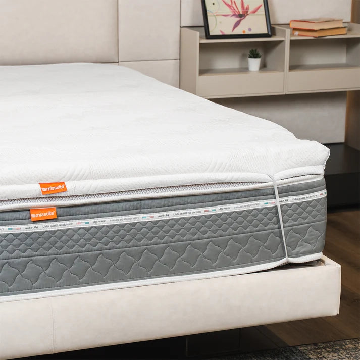 Topper Memory Foam 160x190 - alto 7 cm, a portanza differenziata, sfoderabile | One H7