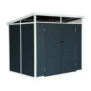 Casetta da giardino in plastica con struttura in alluminio, 4.55m²,