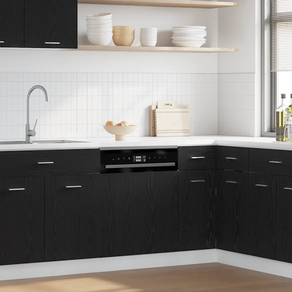 Pannello Lavastoviglie “Lyon” Rovere Nero 60x1,5x67 cm 863151