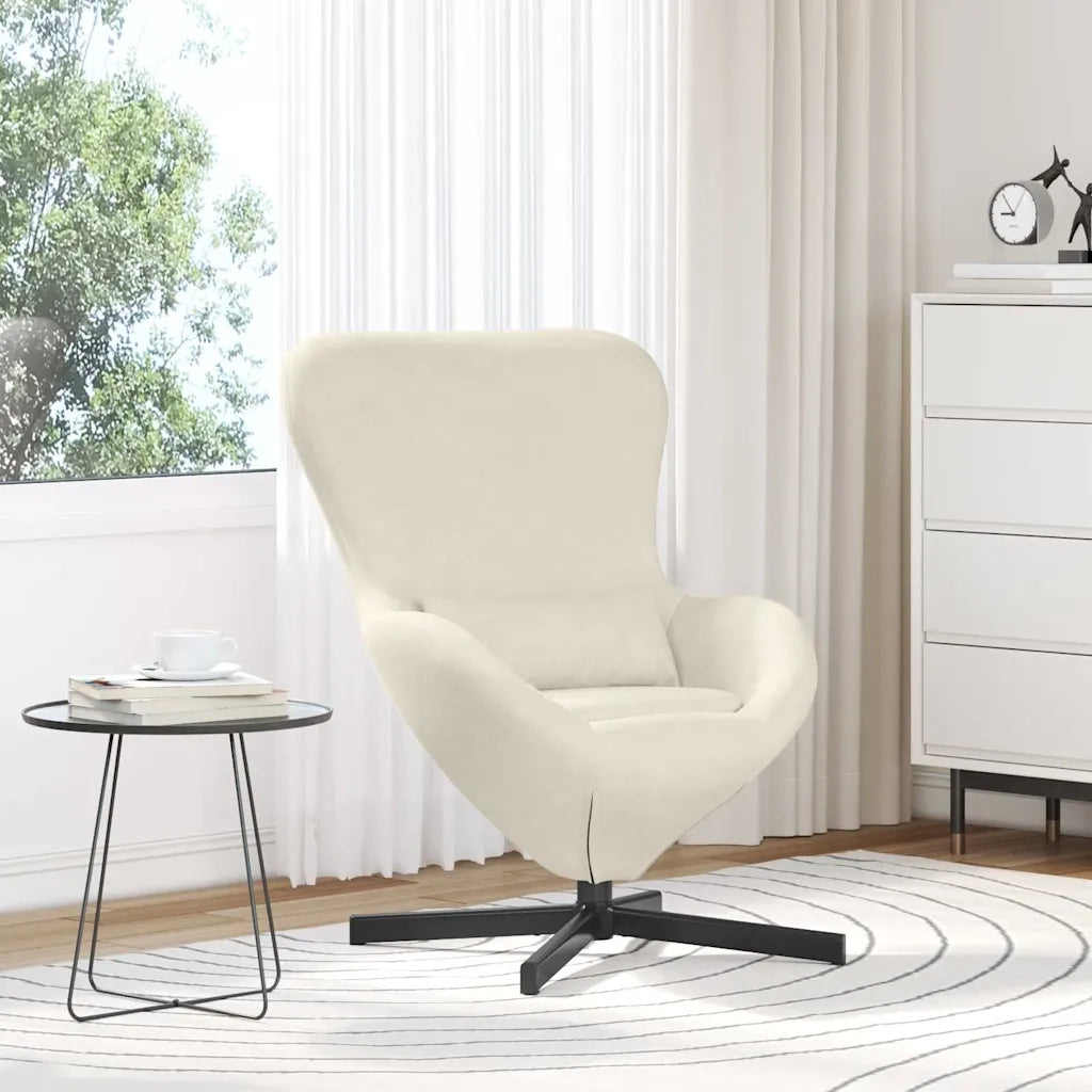Poltrona uovo Crema 63 x 73 x 90 cm Velluto 42002765