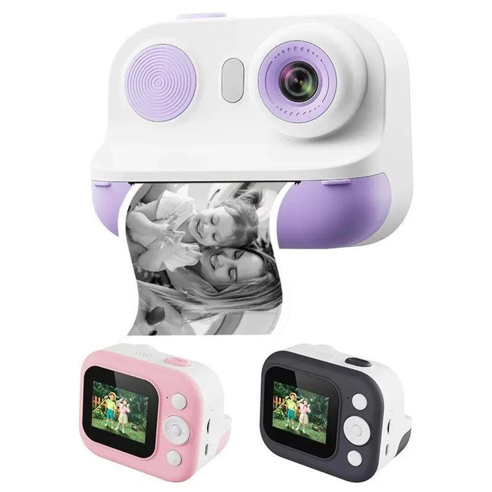 Trade Shop - Fotocamera Portatile A Stampa Istantanea Per Bambini Con Schermo Led Zoom Digitale 6x -