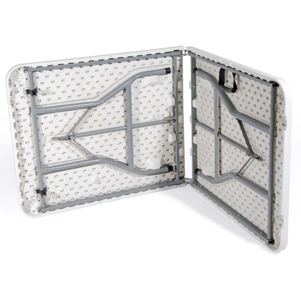Tavolo pieghevole richiudibile campeggio giardino esterno 180x70x74 bianco verdelook