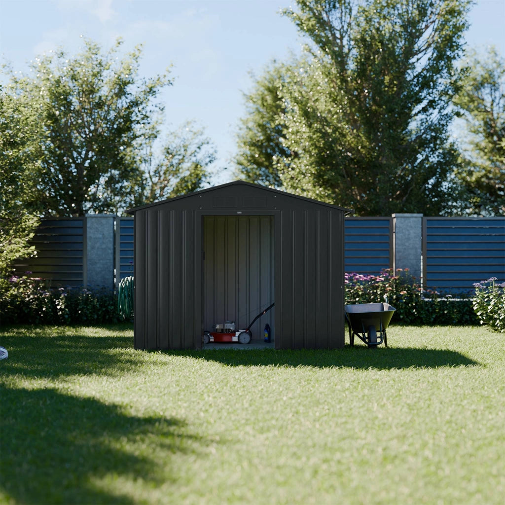 Riparo da giardino 2,71m² con kit di ancoraggio, antracite