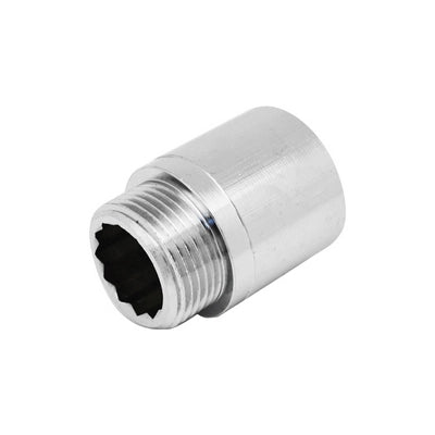 PROLUNGA FILETTATA MF IN OTTONE CROMO IBP- 1/2 x 25  -CONF- FAIDF- pezzi 1