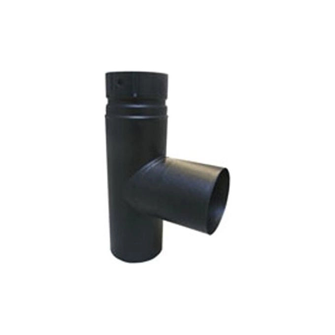 ALA 8018915031660 Aeternum Gomito T Smaltato Diametro 14 cm Spessore 0,5 mm Saldatura Laser Sistema GASTOP colore Nero Opaco
