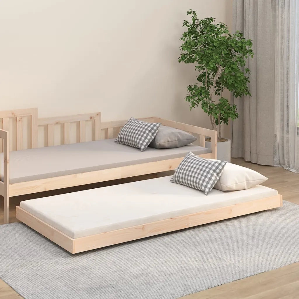 Letto senza Materasso-Struttura Letto 90x190 cm in Legno Massello di Pino 600880