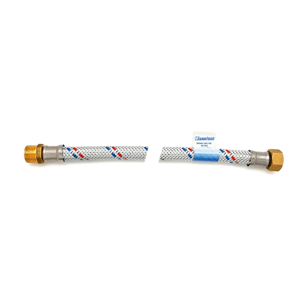 FLESSIBILE ANTIVIBRANTE IN ACCIAIO ZINCATO MF CM 90- 2- DH- pezzi 1