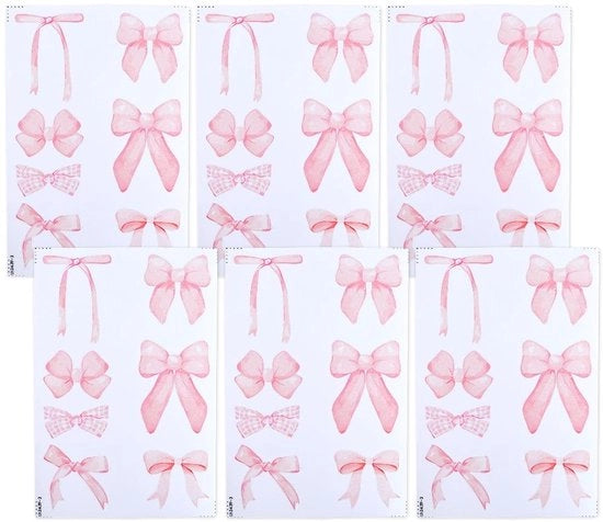 Set di 12 Striscioni di Adesivo per Parete Rosa per Decorazioni e Feste