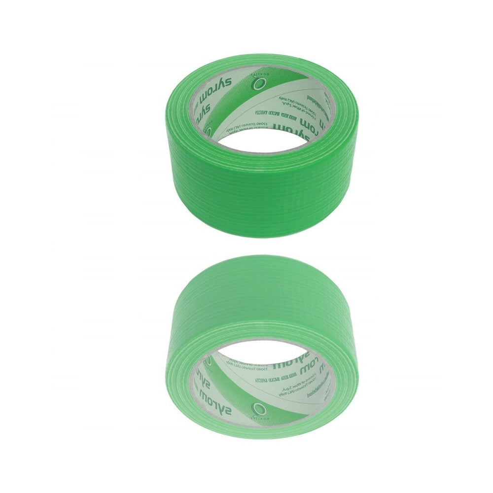 Trade Shop - Nastro Americano Verde Telato Resistente 50 Mm X 25 Mt Sigilla Ripara Imballa -