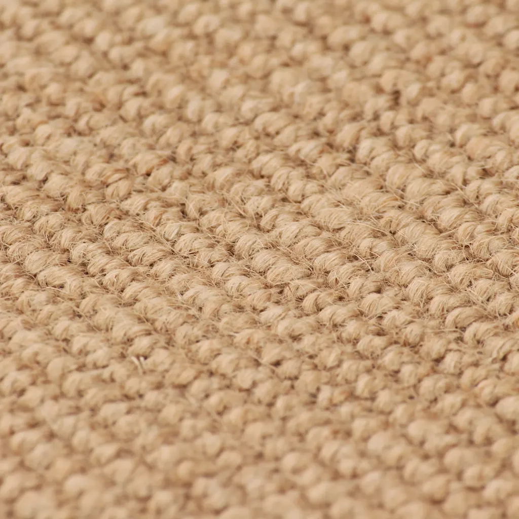 Tappeto di Iuta con Base in Lattice 70x130 cm Naturale 245283