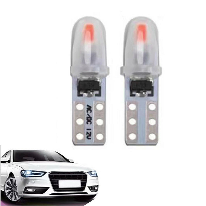 COPPIA LAMPADINE 2 LED SMD 3014 T5 AUTO 6000K CANBUS 0.5W LAMPADINA 12V CA02722
