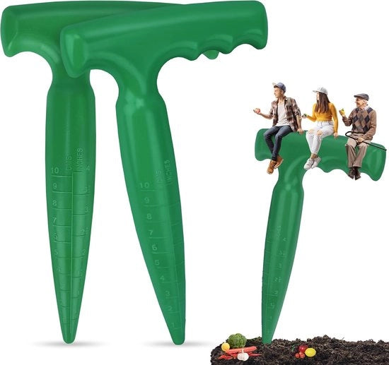 Aiuto per seminare fiori, Piantagione per fiori, Macchina per seminare con scala di misura per piantare con precisione, Ideale piantagriglia per seminare verdure e fiori, Verde