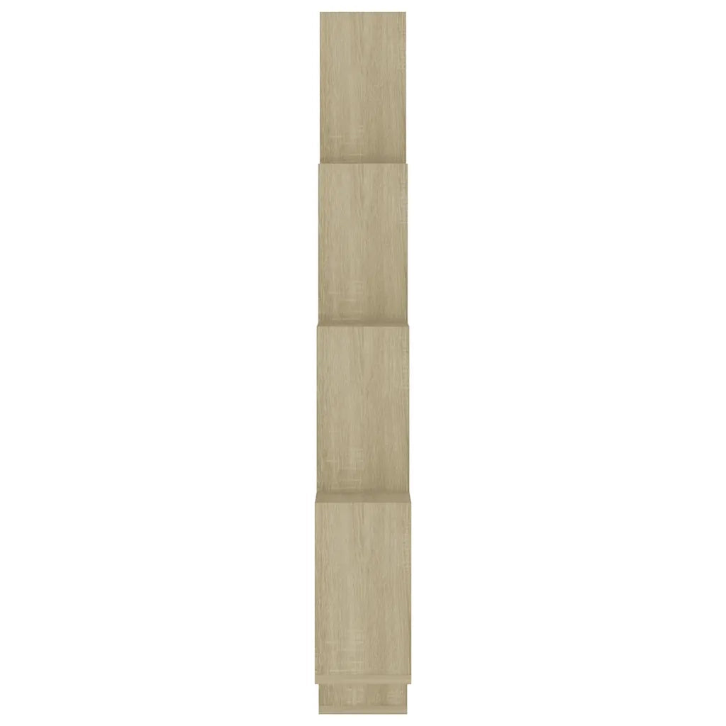 Mensola Parete | Mensola sospesa Cubo Rovere Sonoma 90x15x119cm Legno Multistrato