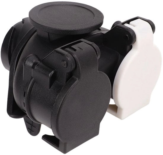 Adattore di conversione per rimorchio - Resistente e duraturo - Nero - 13 pin a 7 pin - Adatto per tutti i connettori di rimorchio