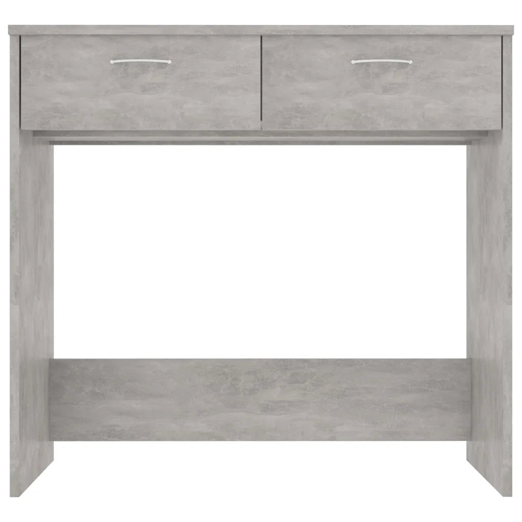 Scrivania Grigio Cemento 80x40x75 cm in Legno Multistrato 801359