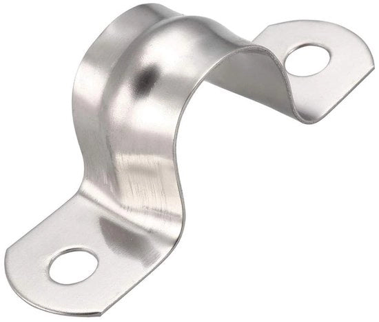 Chiusura a gomito 20mm in acciaio inossidabile - Beugel con 2 fori