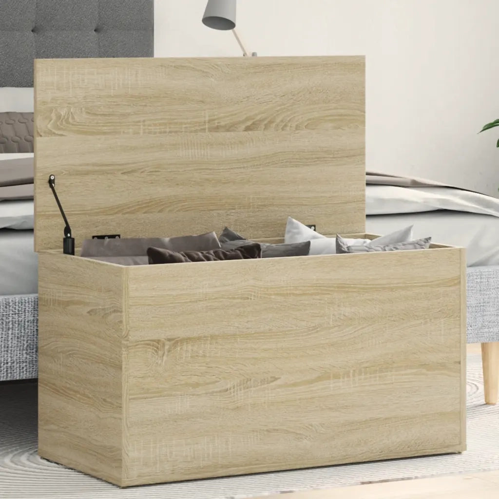 Cassapanca Rovere Sonoma 84x42x46 cm in Legno Ingegnerizzato 803059