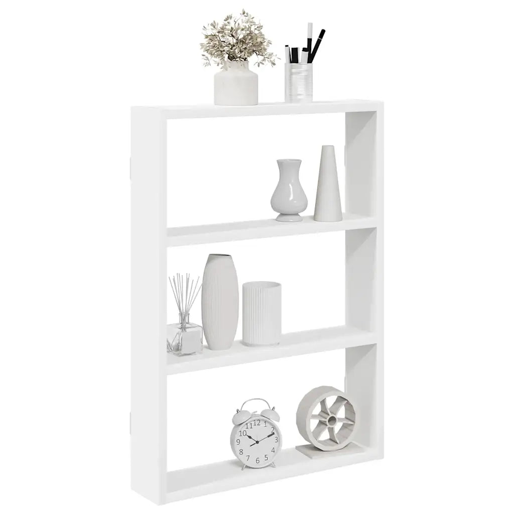 Scaffale a Parete Bianco 43x9x60 cm in Legno Multistrato 860049