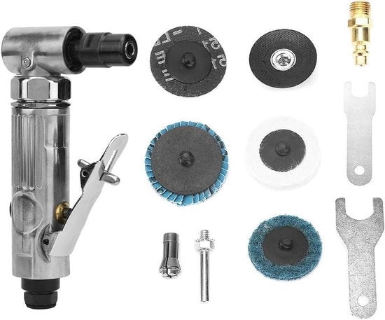Stiftslijper 90 Gradi di Curvatura Qualità Industriale Pneumatico Stiftslijper Manuale Pneumatico Stiftslijper con Disco abrasivo 2 pollici MBSP - Air