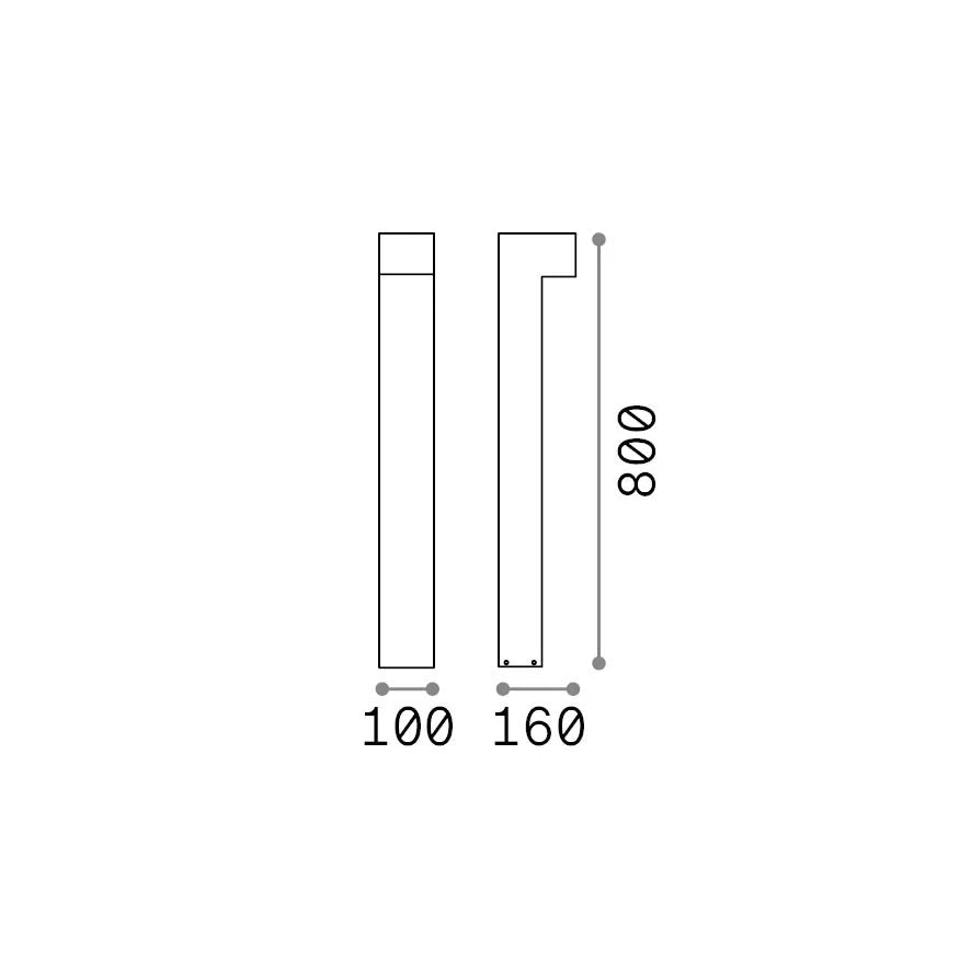 Sirio_Led_Pt1_H80_Grigio