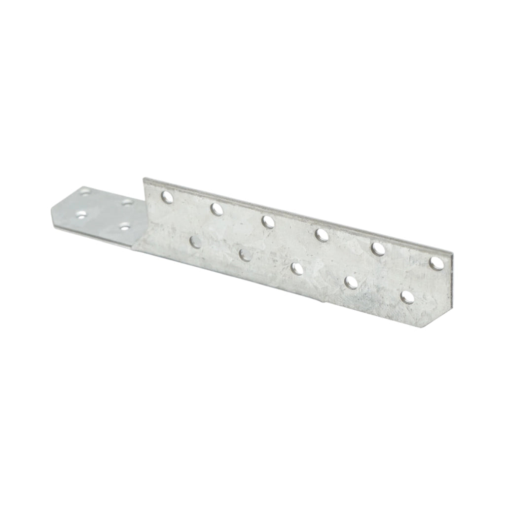 Ancoraggio a cuneo per travetto sinistro 33x33x170mm, spessore 2mm, acciaio zincato