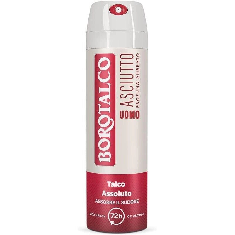 BOROTALCO DEO SPRAY 150 ML NEW UOMO + ASCIUTTO PROFUMO AMBRATO